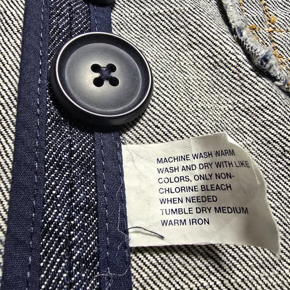 Gap Women’s Double-Breasted Denim Jacket Blazer XS Medium Wash Blue - Picture 5 of 16